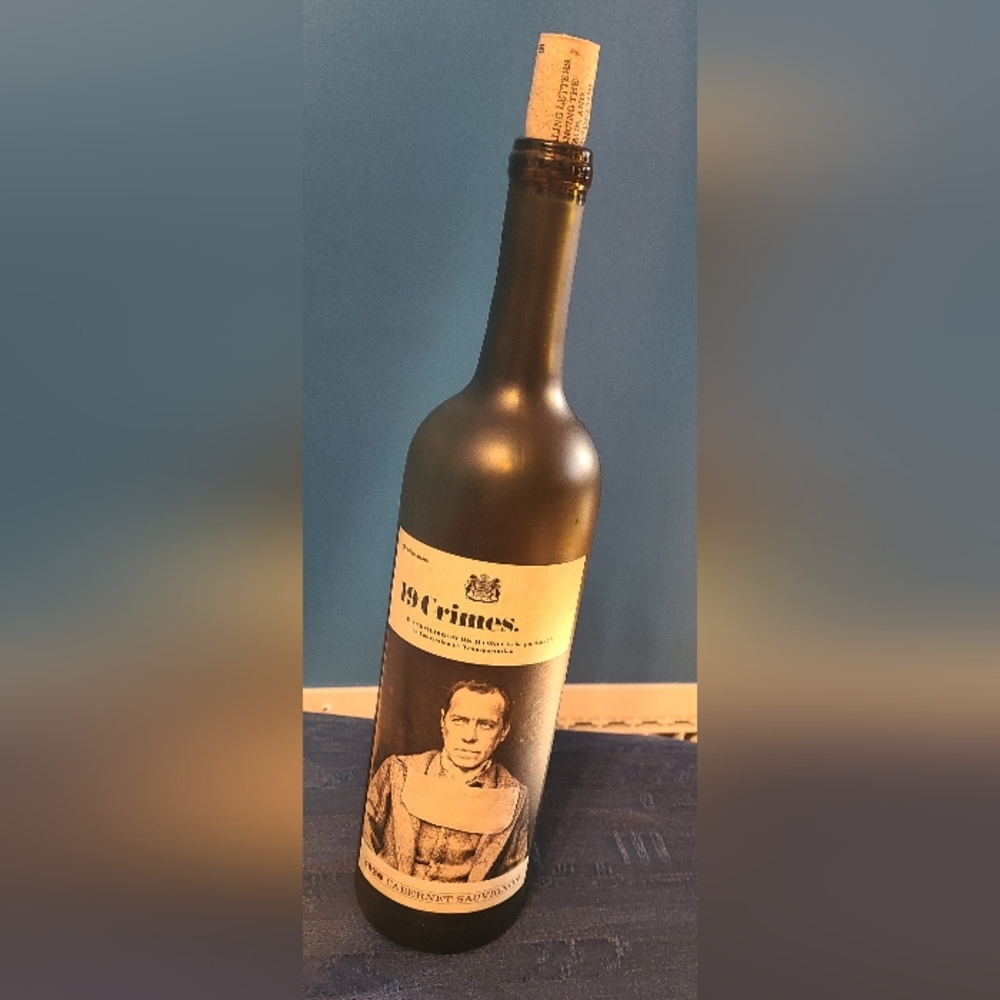 19 Crimes Wine Bottle Empty For Crafts
